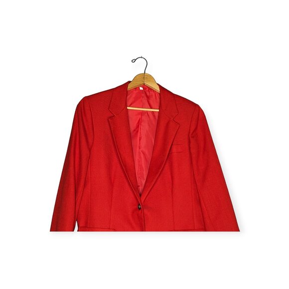 Vintage The Fashion Place Red Blazer Size 18 - Picture 2 of 13
